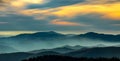 Sunset Great Smoky Mountain National Park Royalty Free Stock Photo