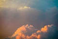 sunset cloud sunshine in dark sky cloud background Royalty Free Stock Photo