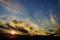 Sunset and clouds