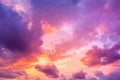 Sunset Clouds, Colors Paint the Sky Beautifully Royalty Free Stock Photo