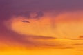 Orange Virga Sunset Clouds Royalty Free Stock Photo