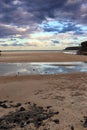 Sunset clouds over Coffs creek Royalty Free Stock Photo