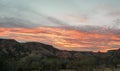 Sunset clouds palo duro canyon, llano estacado plains, texas