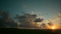 Sunset clouds at Park Charles Clore Tel Aviv Israel