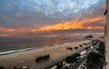 The sunset clouds on Rio Beach, Brazil