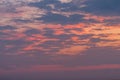 Sunset clouds in the sky over Avalon, New Jersey Royalty Free Stock Photo