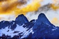 Sunset Clouds Two Lions Mountains Vancouver British Columbia Royalty Free Stock Photo