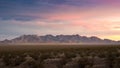 Sunset cloudy day Red Rock Canyon Panorama view