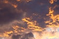 Sunset Cloudy Sky Royalty Free Stock Photo