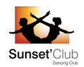 Sunset Club Logo Royalty Free Stock Photo