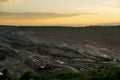 Sunset in Coal Mine Royalty Free Stock Photo