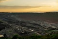 Sunset in Coal Mine Royalty Free Stock Photo