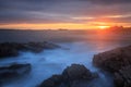 Sunset at Cobo Royalty Free Stock Photo