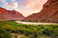 Sunset on the Colorado River Royalty Free Stock Photo