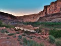 Sunset Colorado River Reflections Royalty Free Stock Photo