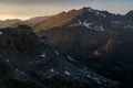 Sunset in Colorado`s Indian Peaks Wilderness Royalty Free Stock Photo