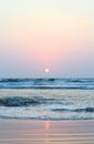 Sunset with Colorful Sky at Ware Beach, Ganpatipule, India