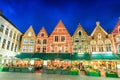 Sunset colors of Bruges - Brugge, Belgium Royalty Free Stock Photo