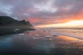 Sunset colors and Cape Sebastian, Oregon Royalty Free Stock Photo