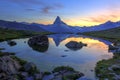 Matterhorn sunset, Switzerland Royalty Free Stock Photo