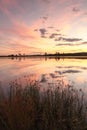 Sunset colours over Duralia Lake Penrith Royalty Free Stock Photo