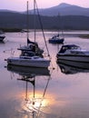 Sunset colours, Shell Island, Wales.