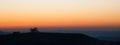 Sunset at Coombe Hill in the Chiltern Hills Royalty Free Stock Photo