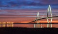 Sunset Cooper River Bridge Charleston South Carolina