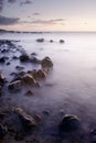 Sunset of coral reef coastline Royalty Free Stock Photo