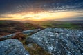Sunset at Corby\'s Crags Royalty Free Stock Photo