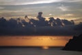 Sunset on Corfu Island, Greece Royalty Free Stock Photo
