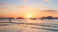 Sunset at Corong Corong beach, Palawan, Philippines