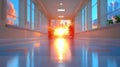 Sunset Corridor, A Hallway View Royalty Free Stock Photo