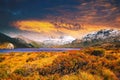 Sunset at Cradle Mountain, Tasmania Royalty Free Stock Photo