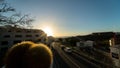 Sunset in Cran Canaria with Cactus