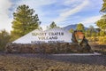 Sunset Crater Volcano National Monument Sign Royalty Free Stock Photo