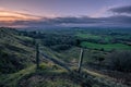 Sunset at Crickley Hill in Winter