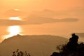 SUNSET FROM CROACIA Royalty Free Stock Photo