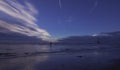 Sunset on Crosby Beach, Crosby, Liverpool, UK