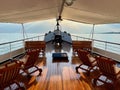 Sunset cruise of historic steamer Hohentwiel on Lake of Constance, Vorarlberg, Austria, 15.06.2023.