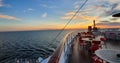 Sunset on a cruiseliner