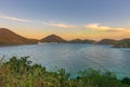 Sunset at the crystalline beaches of Pontal do Atalaia Royalty Free Stock Photo