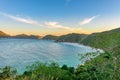 Sunset at the crystalline beaches of Pontal do Atalaia Royalty Free Stock Photo