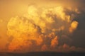 Sunset Cumulonimbus Clouds Royalty Free Stock Photo