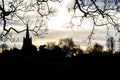 Sunset in Cutts Close park, Oakham, Rutland