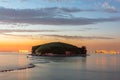 Sunset of Daebu Island at incheon,South Korea.