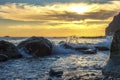 Sunset ,Dana Point, California Royalty Free Stock Photo