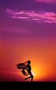 Sunset Dancer Royalty Free Stock Photo