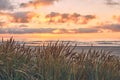 Sunset at the danish coast at Saltum Strand