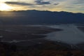 Sunset at Dante`s View in Death Valley California Royalty Free Stock Photo